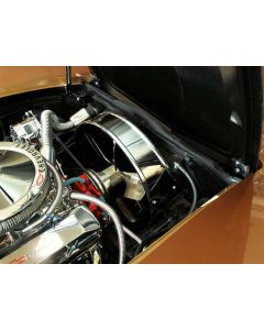 1972 Corvette American Car Craft C3 Polished Stainless Steel Engine Fan Shroud Cover	
