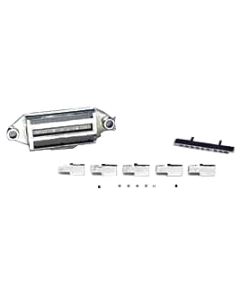 1958-1960 Corvette Wonderbar Radio Face Plate Kit With White Letters	