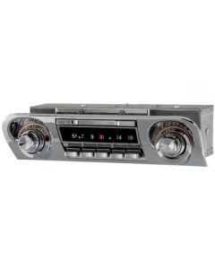 1958-1960 Corvette Face Plate Kit With Black Letters For WonderbarRadio	