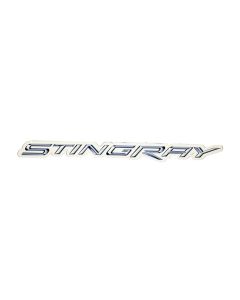  Corvette Metal Sign C7 Stingray Script 18" X 1"	