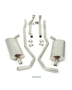 1968 Corvette Exhaust System Big Block 390hp And 400hp Aluminized 2-1/2" With Automatic Transmission	