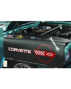  Corvette Fender Gripper Fender Cover Black With C4 Logo	