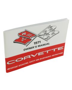 1971 Corvette Owners Manual	