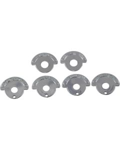 1965-1967 Corvette Dash Knob Indicator Bezels For Cars With Air Conditioning	