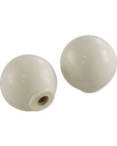 1953-1962 Corvette Door Opener Knobs White	
