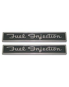 1962 Corvette  Side Fender Fuel Injection Emblems w/Studs	