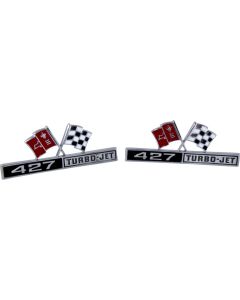 1966 Corvette Side Fender Emblems 427ci	