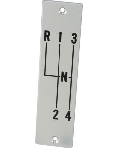 1956-1962 Corvette Shifter Indicator Plate 4-Speed Transmission	