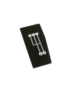 1968-1976 Corvette Shifter Indicator Plate 4-Speed Transmission	