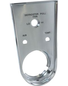 Center Console Heater Control Bezel, 1958-1962