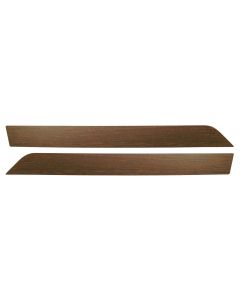 1970-1975 Corvette Door Panel Molding Inserts Dark Walnut For Deluxe Door Panels	