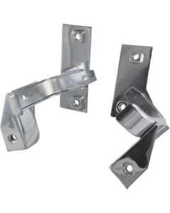 1976-1982 Corvette Radiator Support Brackets Chrome	