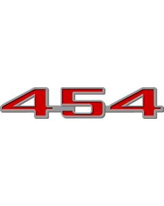 Corvette Decal, 454 Script, 1973-1974