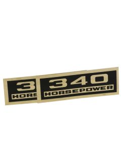 1962-1963 Corvette Valve Cover Decals 340hp	
