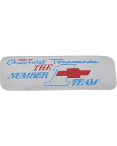 Valve Cover Decal, Tonawanda #1 Team, 1967-1970