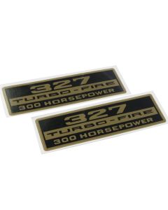 1966 Corvette Valve Cover Decals 327ci/300hp	
