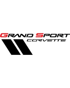 Corvette Decal, GRAND SPORT With Hash Marks Over CORVETTE Script, 2010-2013