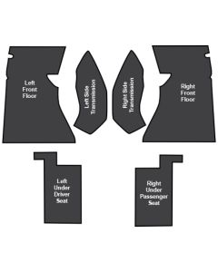 1953-1962 Corvette  Cockpit Insulation Kit	