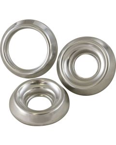 1961-1962 Corvette Dash Knob Bezels Aluminum	