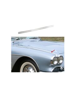 1958-1962 Corvette Fender Moldings Top Stainless Steel