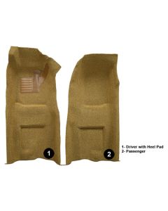 1970-1975 Corvette Front Carpet Cut-Pile For Cars With Automatic Transmission	