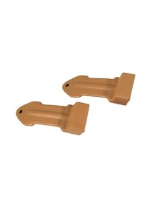 1965-1966 Corvette Seat Belt Boots Black	