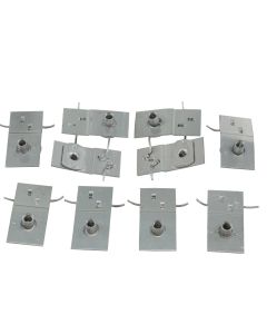 1963-1967 Corvette Hardtop Window Clip Set Lower Rear	