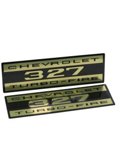 1963-1966 Corvette Valve Cover Decals Turbo-Fire 327ci	