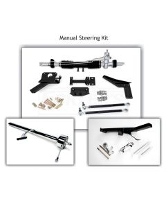 Corvette Rack & Pinion Conversion Kit, Steeroids, Manual Bare Column With Headers, 1955-1957