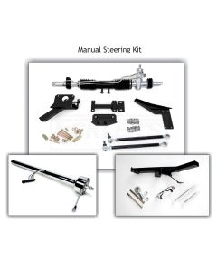 1958-1962 Corvette Steeroids Rack And Pinion Conversion Kit Manual Bare Column With Headers	