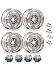 Corvette Rally Wheel, 1-Piece Cast Aluminum, 17x9 Set, 1968-1982