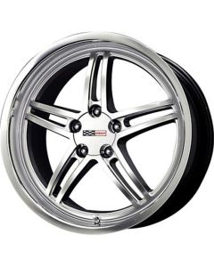 Corvette Cray Scorpion 19x9 Hyper Silver With Mirror Cut Lip, 1-Piece Wheel, 1984-2013