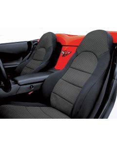 Corvette Coverking Neosupreme Carbon Fiber Seat Covers, 1984-1996