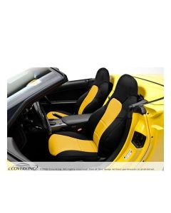 Corvette Coverking CR-Grade Neoprene Seat Covers, Base Seat Without Diagonal Stitching Across Its Seat Bottom, 1994-1996
