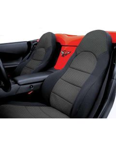 Corvette Coverking Neosupreme Carbon Fiber Seat Covers, 1970-1978