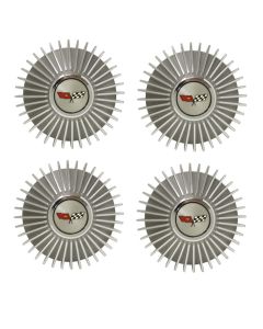 1982 Corvette Collector Edition Aluminum Wheel Starburst Center Cap Set	