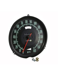 Speedometer Assembly, Without Speed Warning, 1968