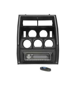 1972-1976 Corvette Vintage Car Audio AM/FM/CD Stereo Player And Controller JVC With Custom Instrument Cluster Bezel	