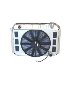 1955-1960 Corvette Aluminum Radiator And Fan Module Assembly	