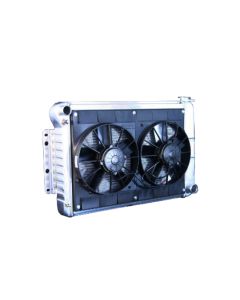 DeWitts Aluminum Radiator / Fan Module Assembly, Small Block / Big Block, For Cars With Automatic Transmission| 4139024A Corvette 1963-1965