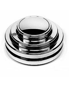 1953-1976 Corvette Steering Wheel Adapter, Short, Polished Billet Aluminum, Fits ididit Or Flaming River Columns, 1953-1976
