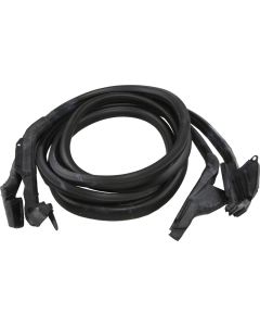 Door Main Weatherstrip, Latex, Coupe, 1969-1977