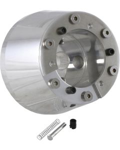 1963-1968 Corvette ididit Steering Column Adapter Polished Aluminum	