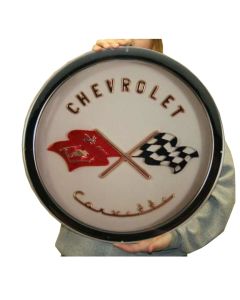1958-1960 Corvette Metal Sign Front Emblem	