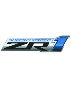  Corvette Metal Sign ZR1 Supercharged Logo C6	