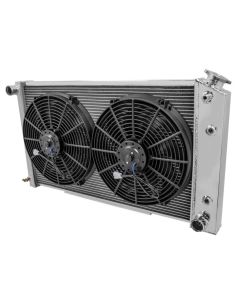 1977-1981 Corvette Aluminum Radiator And Fan Module Assembly Small Block For Cars With Manual Transmission	