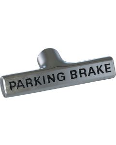 Parking Brake Handle, Black Letters, 1958-1962