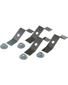 Corvette Bracket Kit, Door Panel Reflector, With Nuts, 1962