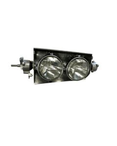 1963L-1967 Corvette Headlight Bucket Assembled, Left Unpainted