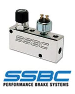 Proportioning Valve, SSBC, Adjustable, Brake Light Switch, Polished